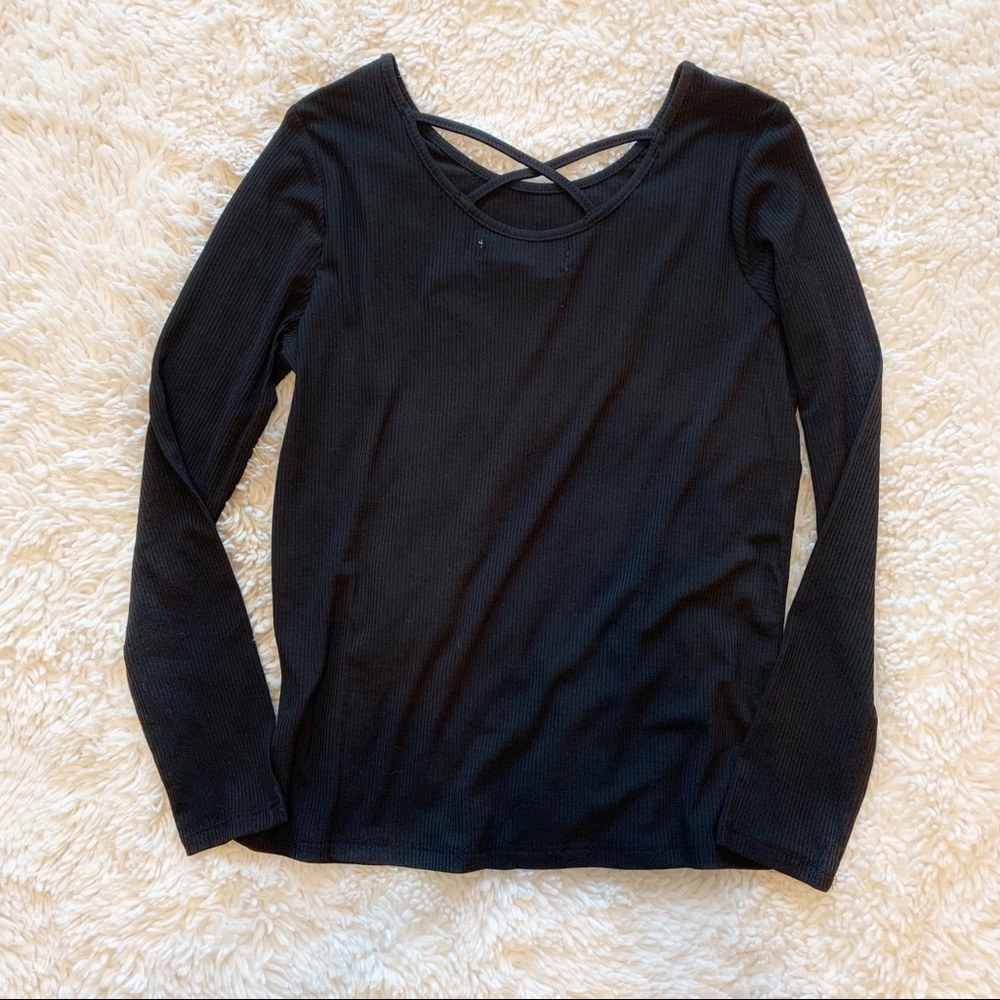 Girls Peyton bre Josie cross back too black 8 NWT - Picture 2 of 5